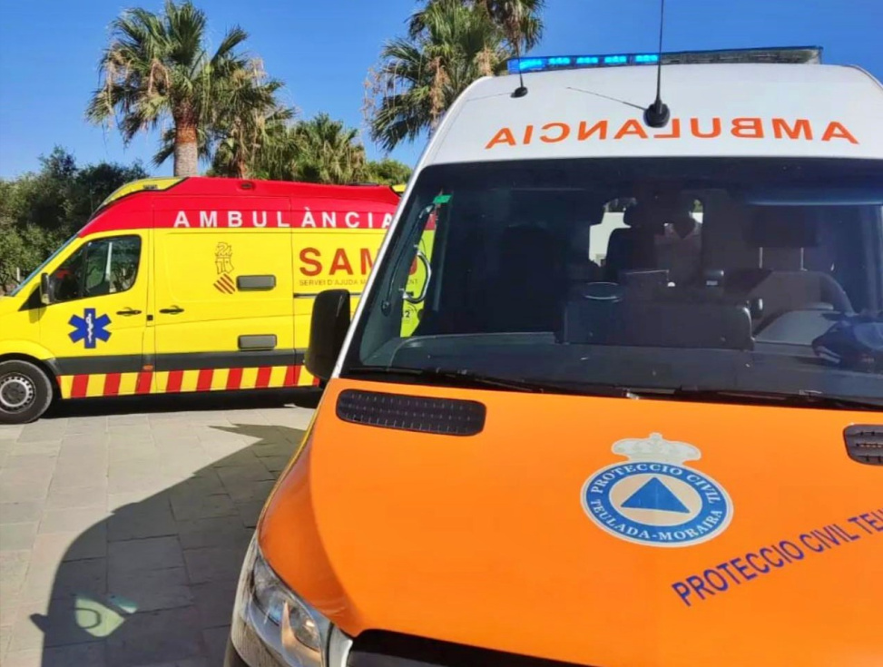 Ambulancia municipal de Teulada-Moraira en una intervención