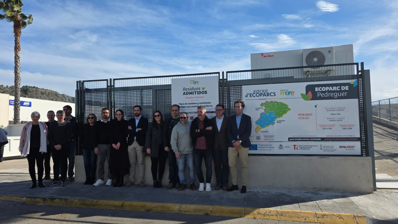 El Consorci Mare inaugura el nuevo ecoparque de Pedreguer tras una inversión de más de 321.000 euros