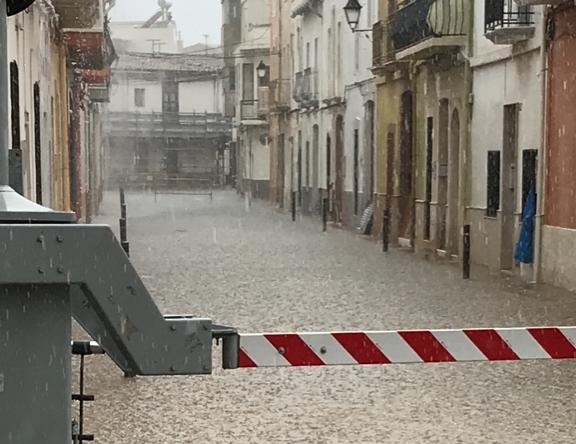Lluvia en Gata de Gorgos