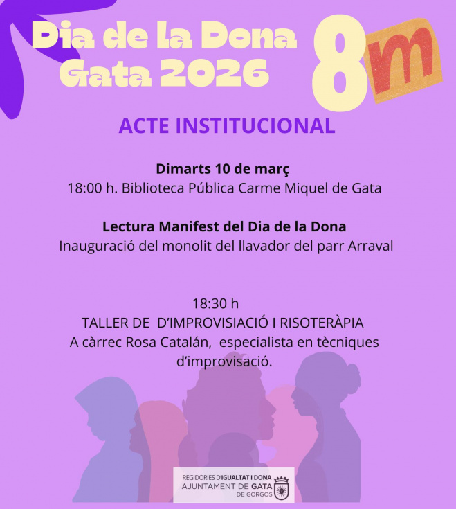 Gata celebra hoy martes el acto institucional del 8M con lectura del manifiesto y un taller participativo