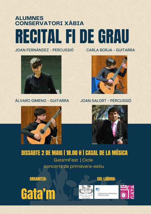El ciclo Gata’m arranca en Gata con un recital de alumnado del Conservatorio de Xàbia