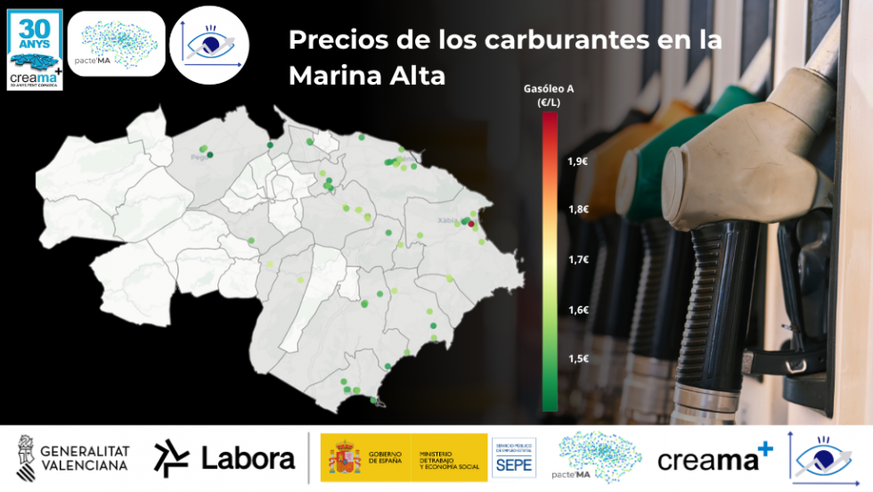 ¿Dónde es más caro y más económico llenar el depósito en La Marina?