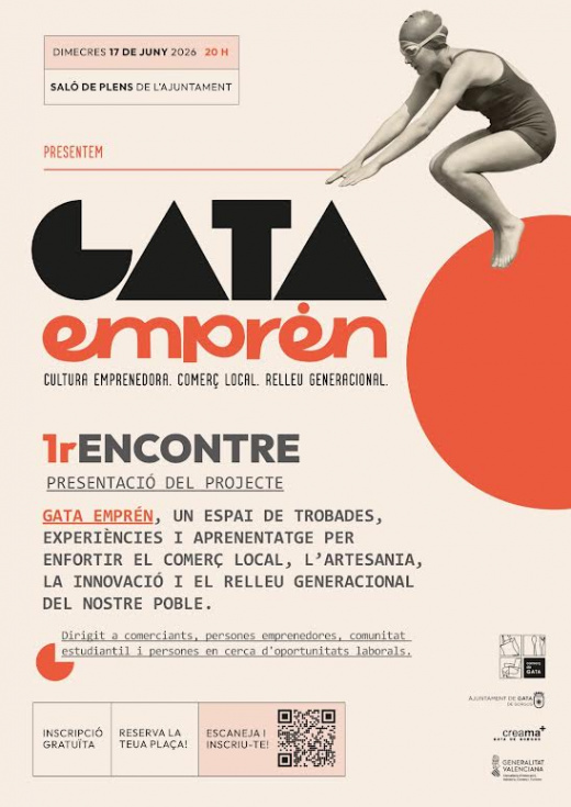 Gata de Gorgos presenta hoy ‘Gata Emprén’ para impulsar el emprendimiento, el comercio local y el relevo generacional