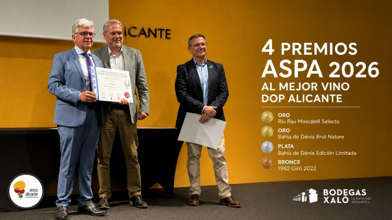 Bodegas Xaló firma un año histórico con nuevos premios nacionales para sus vinos y vermuts