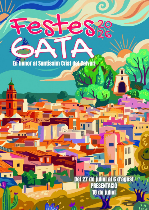 Programaci&oacute;n de Fiestas en honor al Sant&iacute;ssim Crist del Calvari Gata 2026