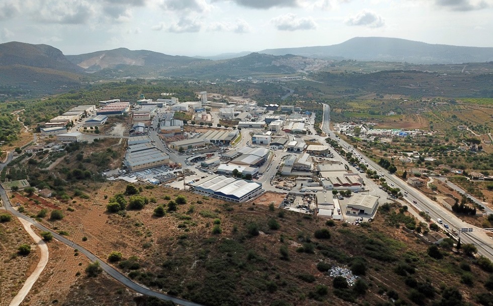 Imagen aérea del Polígono Industrial de la Pedrera en Benissa