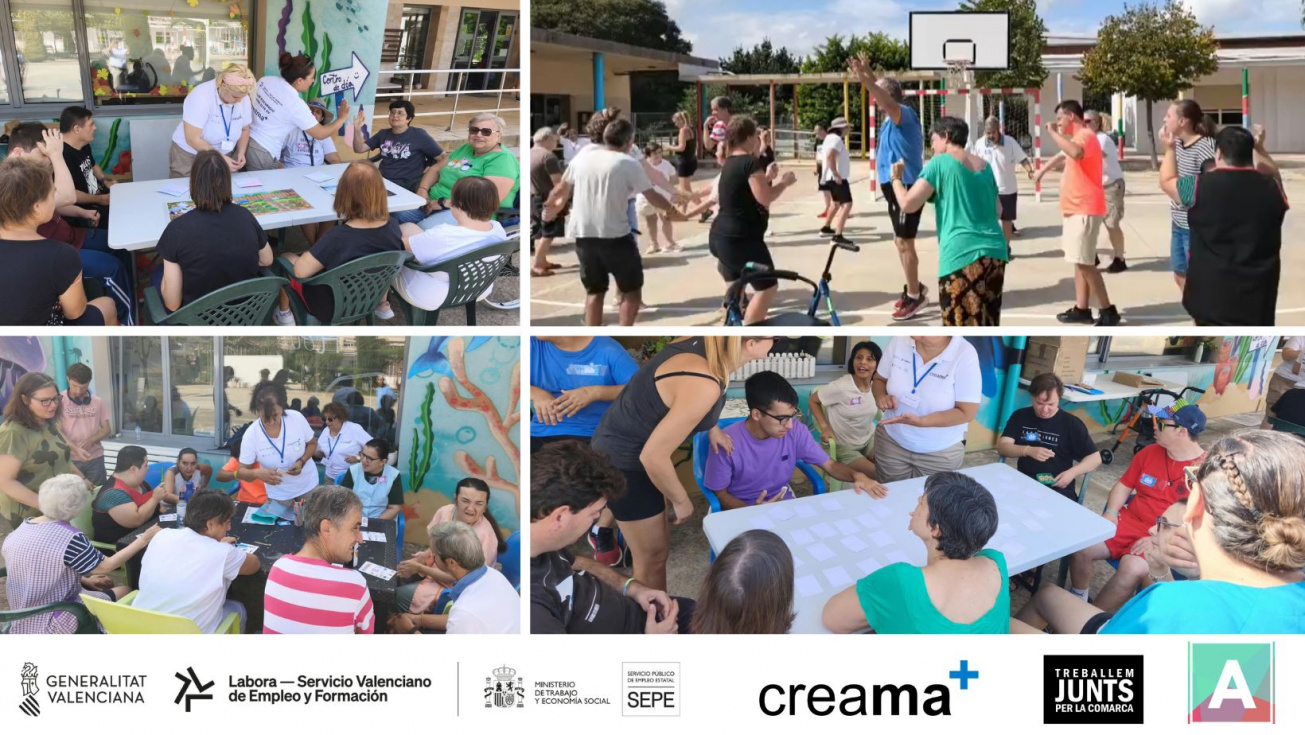Juegos, memoria y música protagonizan una jornada inclusiva del Taller de Empleo Marina Alta en APROSDECO